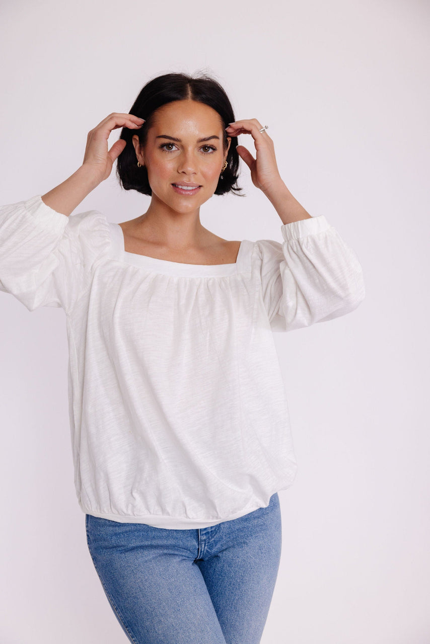 Sugar Knit Tee in Ivory