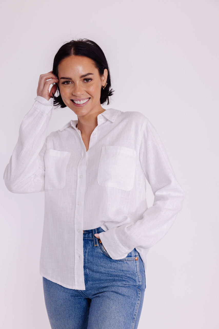 Tallulah Blouse in White
