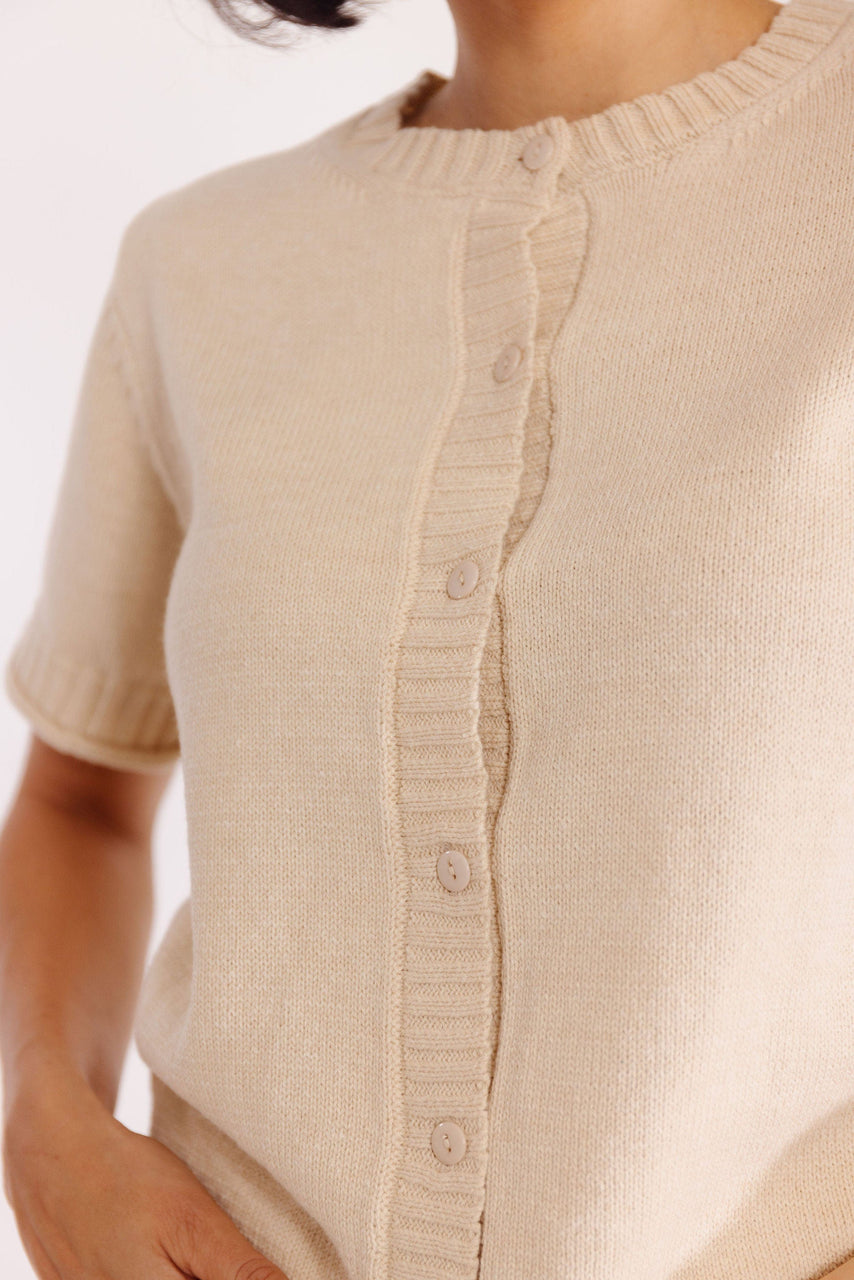 Tash Cardigan in Beige