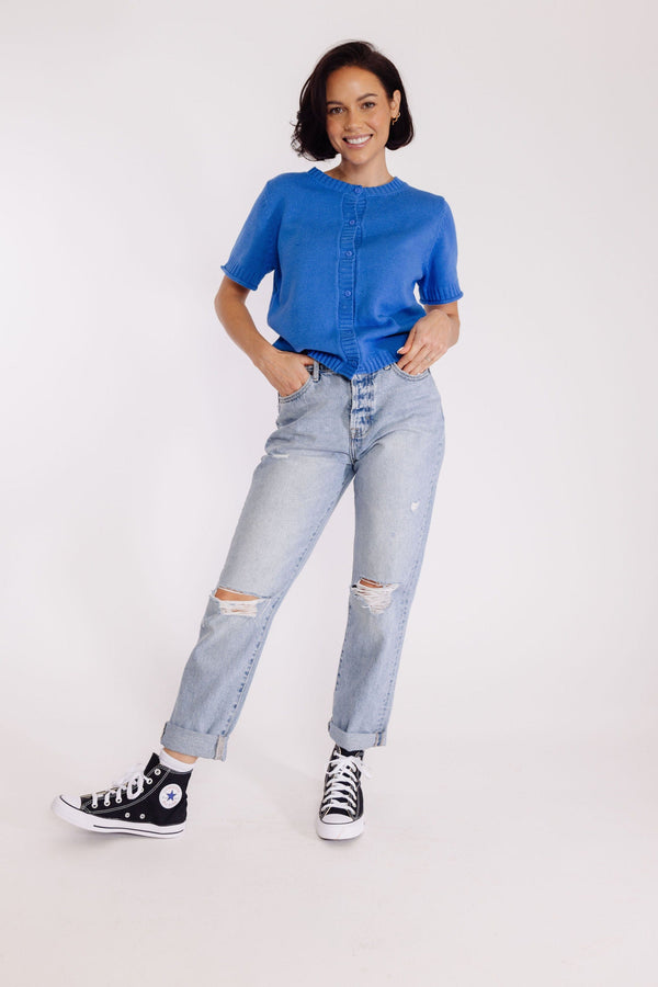 Tash Cardigan in Cobalt Blue