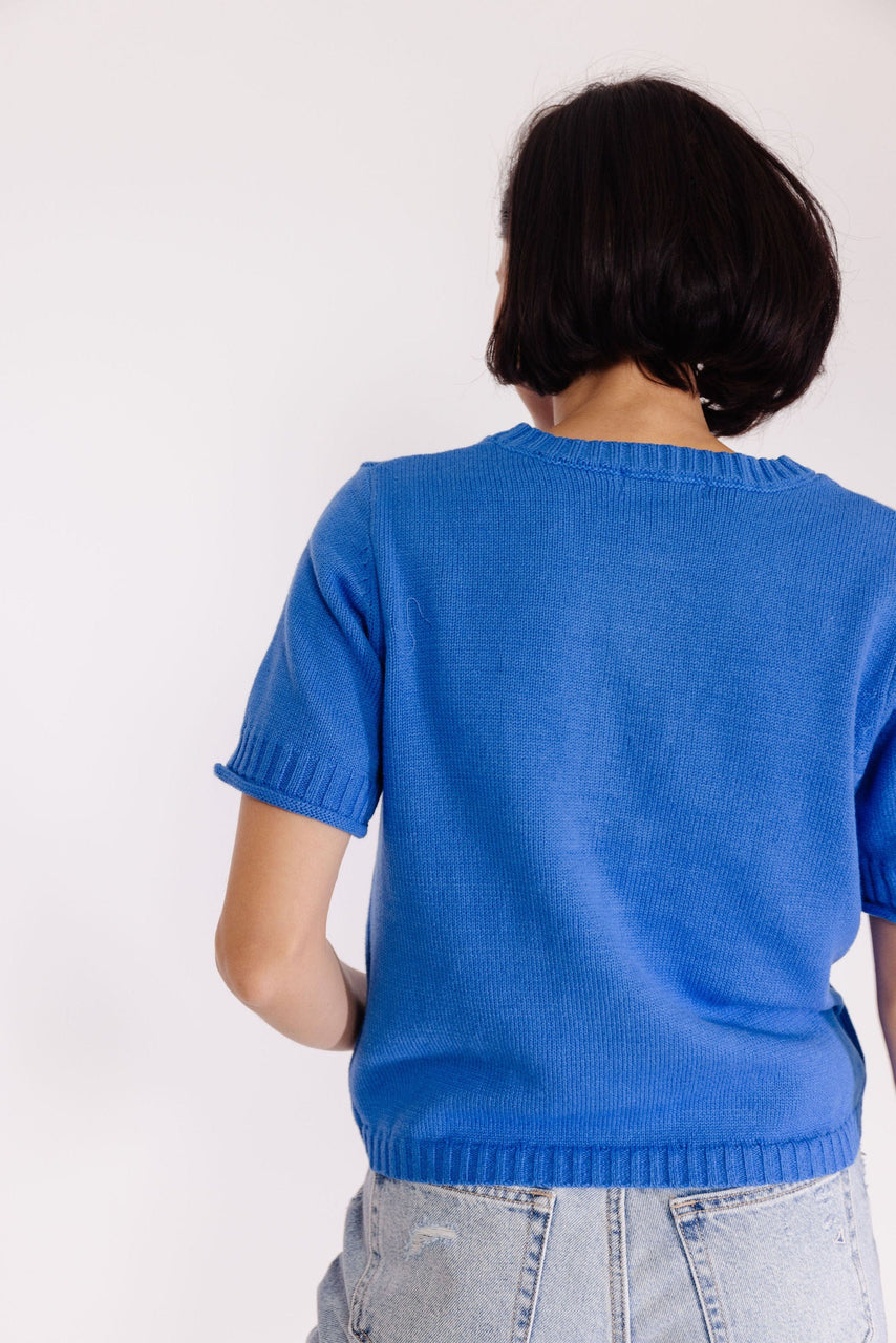 Tash Cardigan in Cobalt Blue