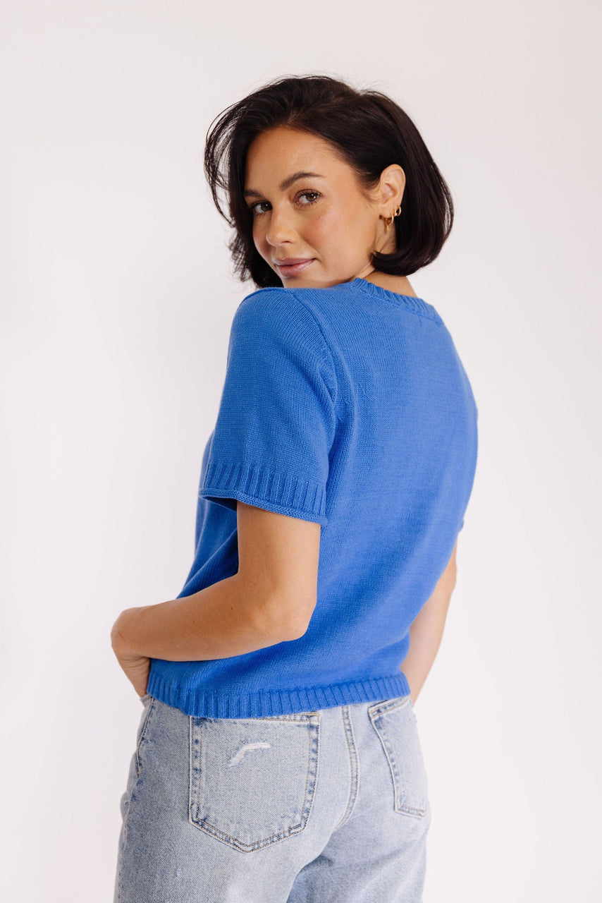 Tash Cardigan in Cobalt Blue