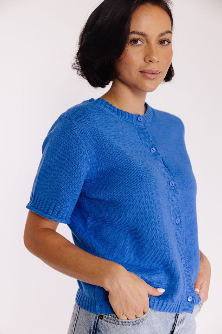 Tash Cardigan in Cobalt Blue