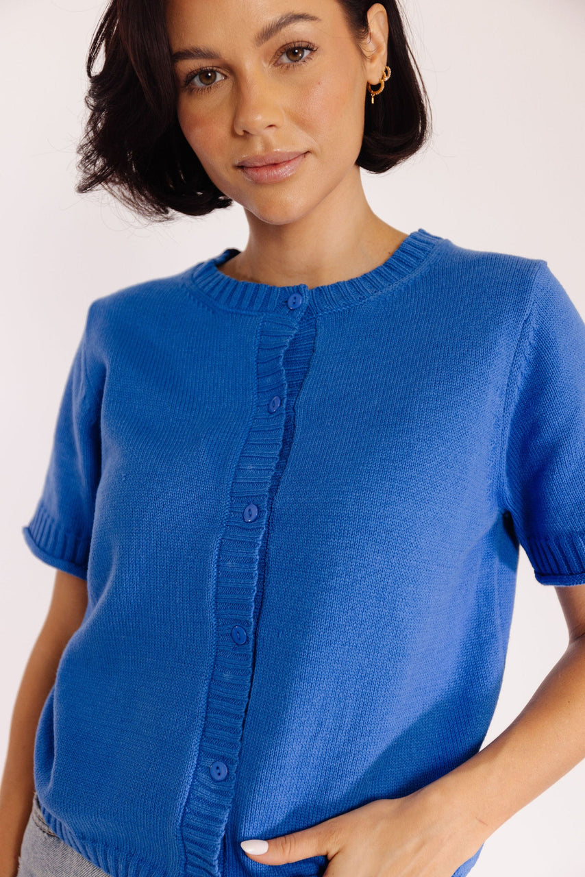 Tash Cardigan in Cobalt Blue
