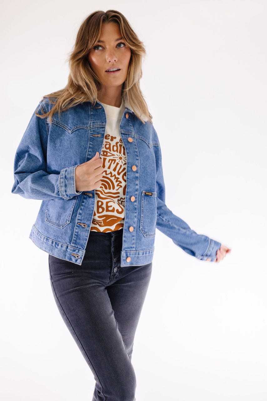 Wrangler Western Ranch Jacket in Md. Wash