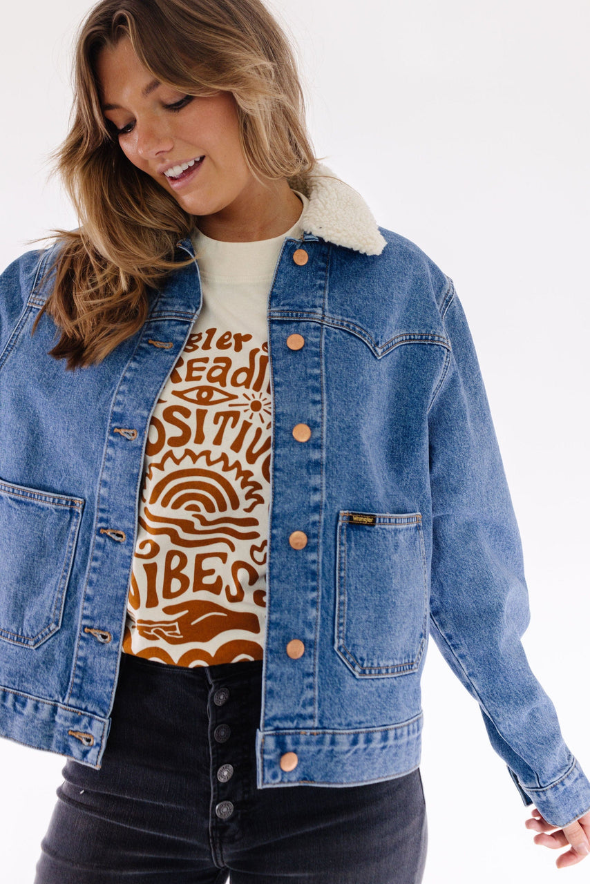 Wrangler Western Ranch Jacket in Md. Wash