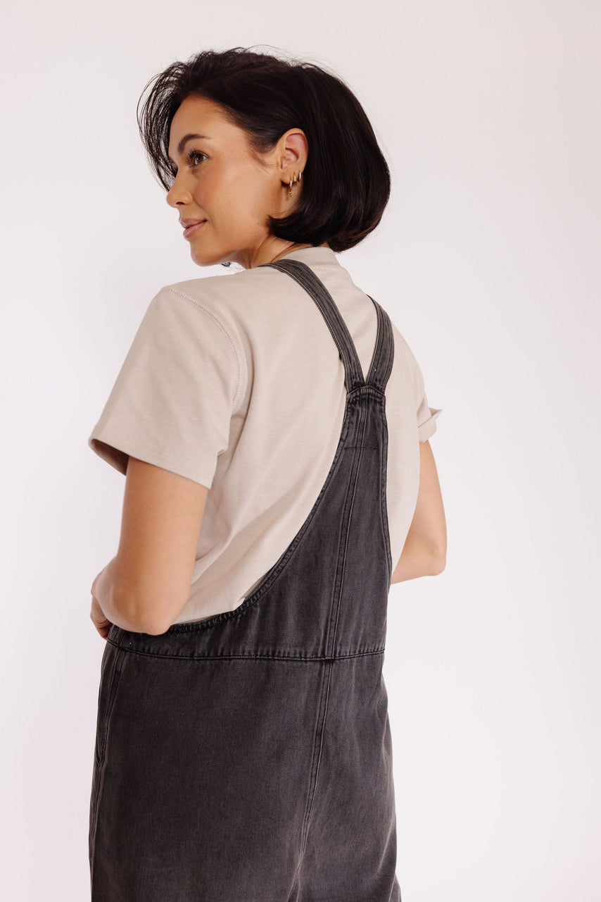 Zenith Overalls in Washed Black