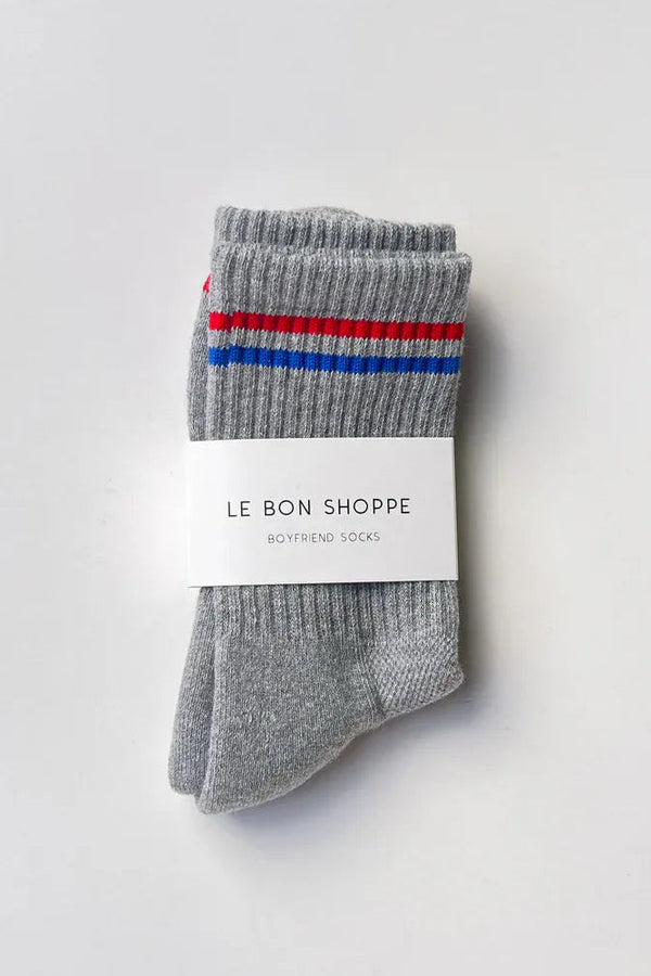 Le Bon Shoppe Boyfried Sock in True Grey