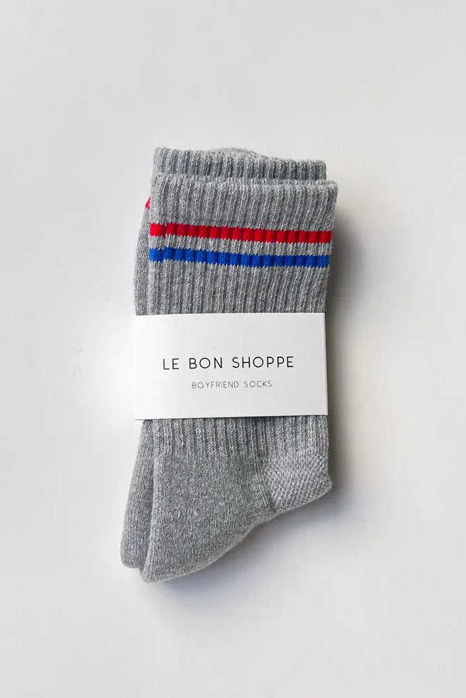 Le Bon Shoppe Boyfried Sock in True Grey