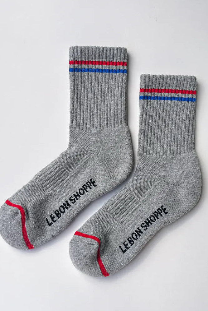 Le Bon Shoppe Boyfried Sock in True Grey