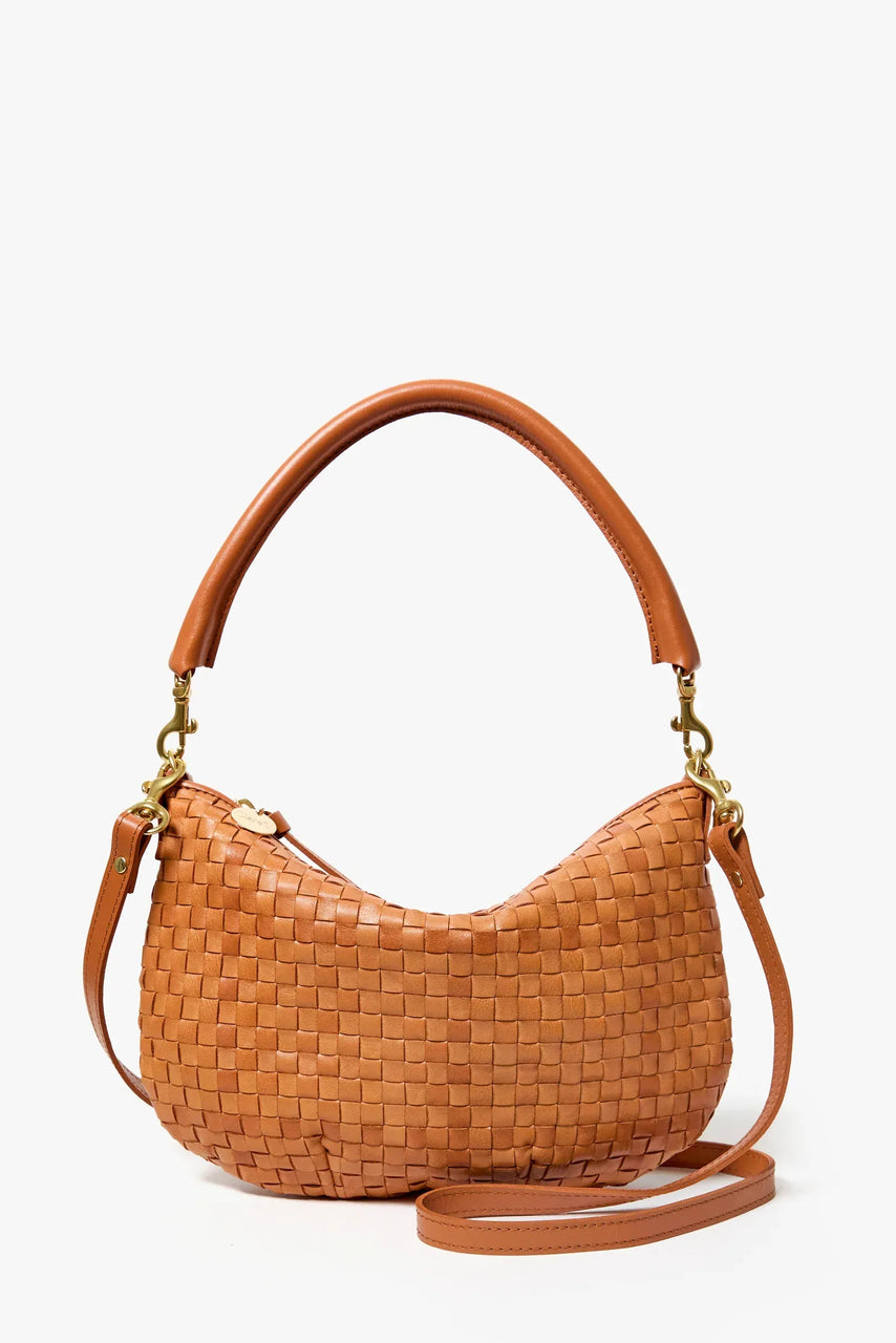 Clare V.  Petit Moyen Woven Checker in Natural