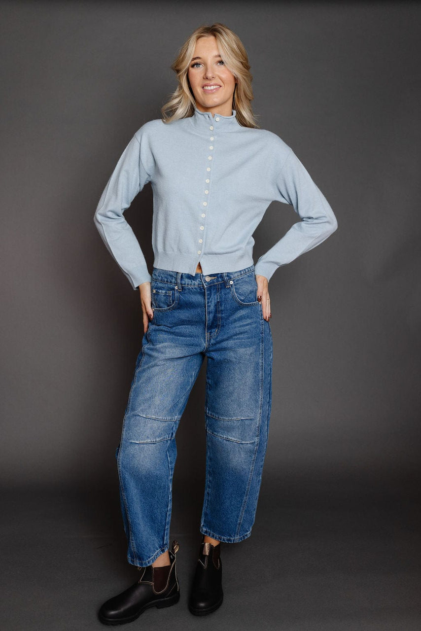 Brookes Cardigan in Blue