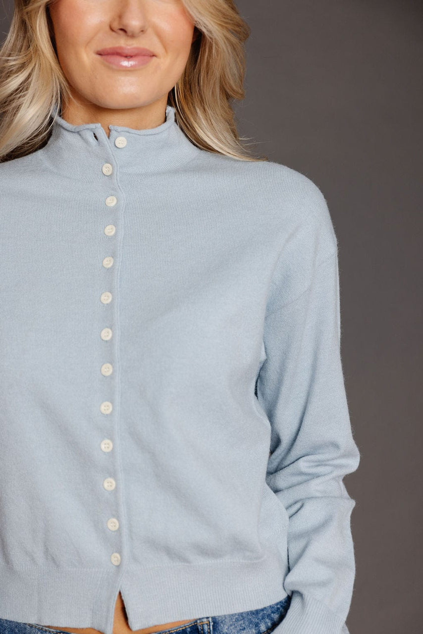 Brookes Cardigan in Blue