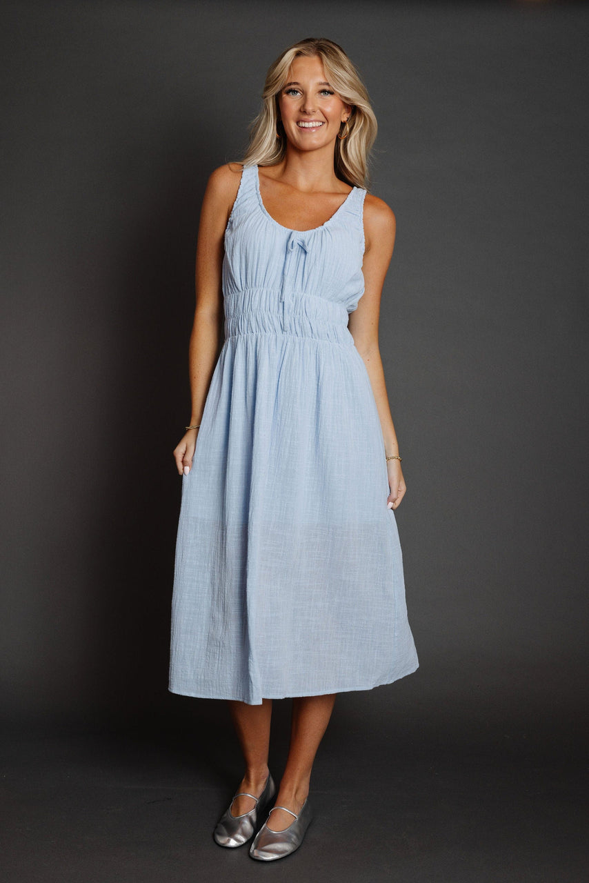 Charmed Dress in Powder Blue