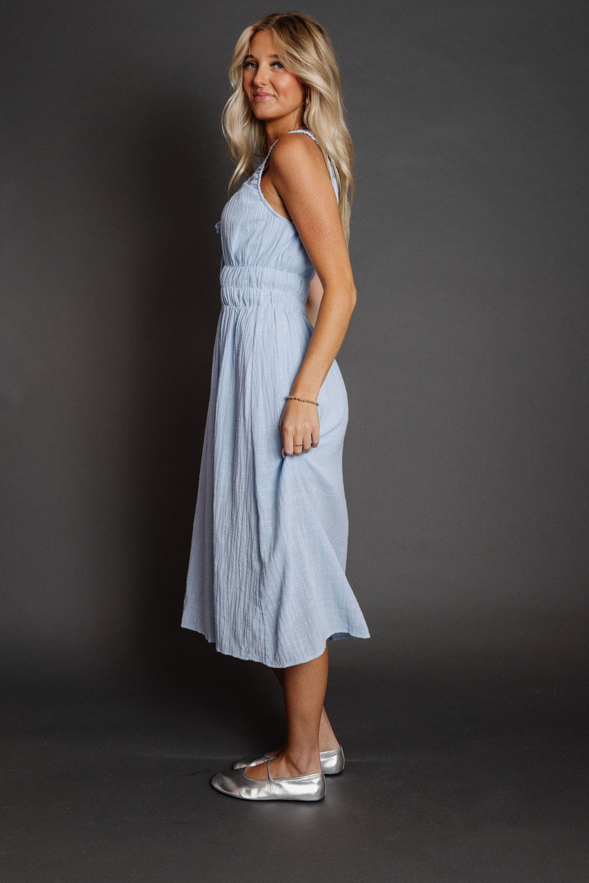 Charmed Dress in Powder Blue