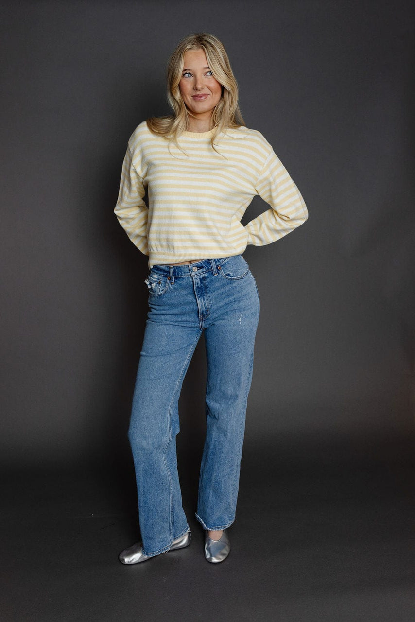 Kinsley Sweater in Yellow/Ivory