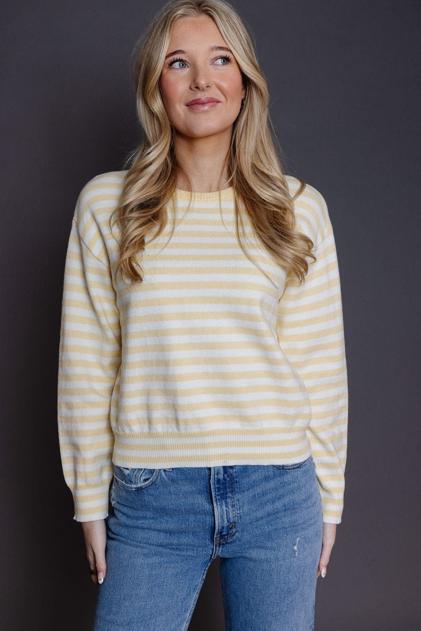 Kinsley Sweater in Yellow/Ivory