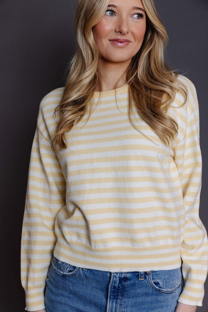 Kinsley Sweater in Yellow/Ivory
