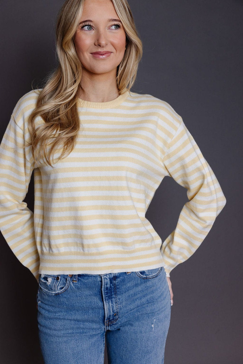 Kinsley Sweater in Yellow/Ivory