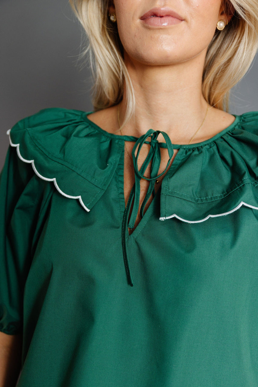 Lucas Blouse in Hunter