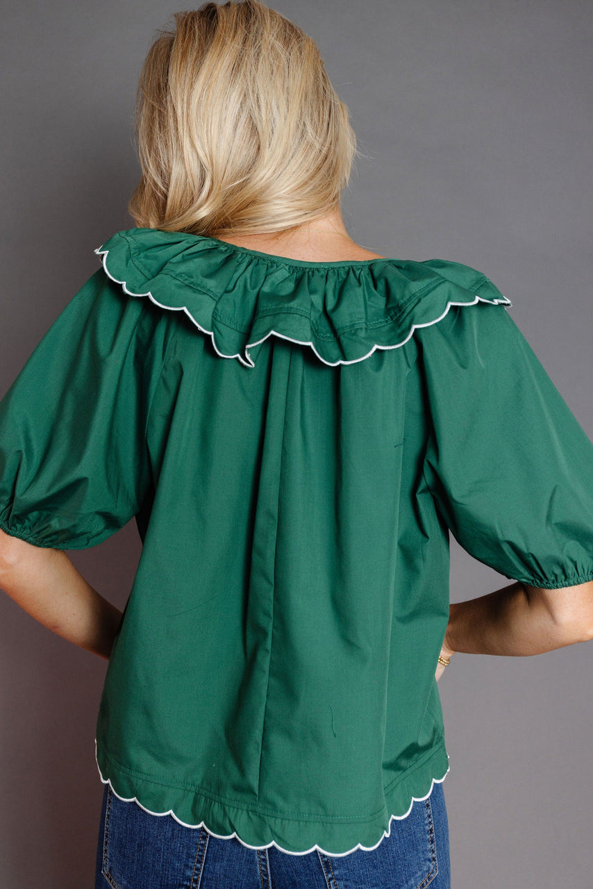Lucas Blouse in Hunter