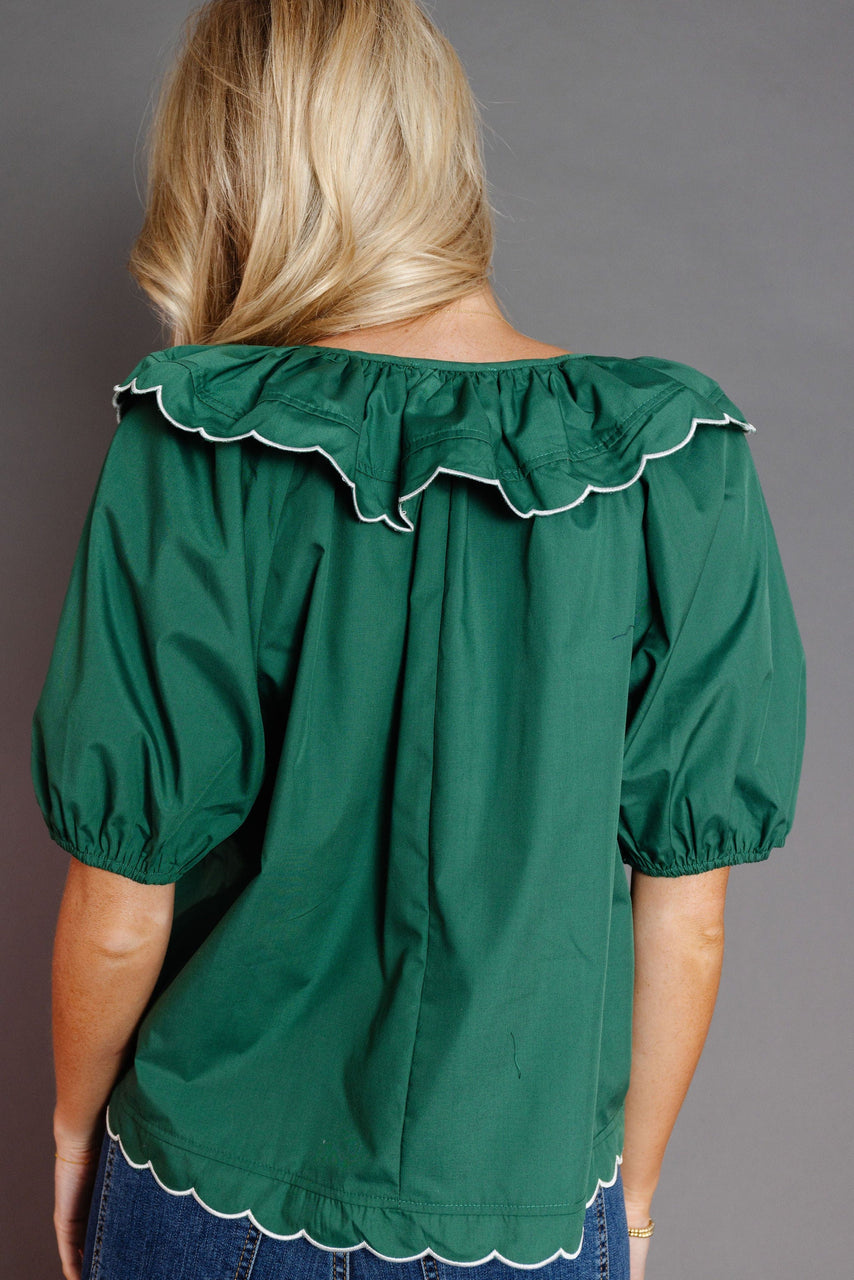 Lucas Blouse in Hunter