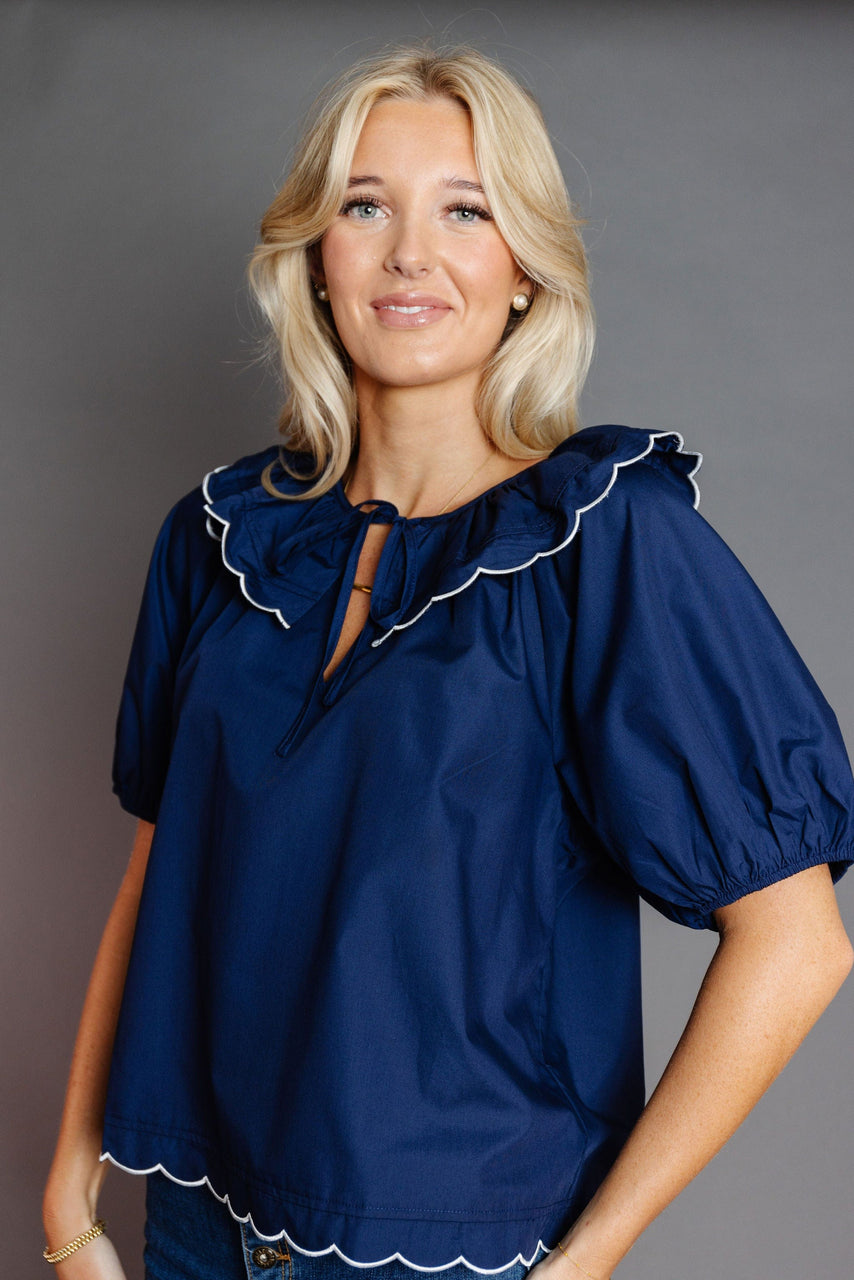 Lucas Blouse in Navy