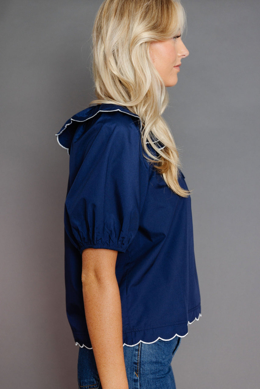 Lucas Blouse in Navy