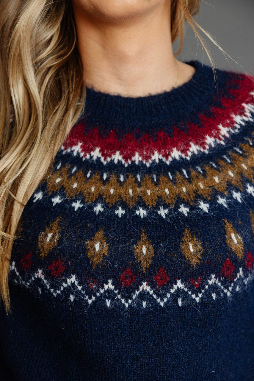 Rowyn Sweater in Navy Mutli