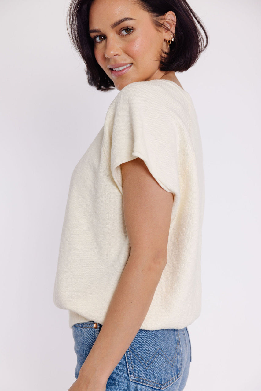 Abbey Sweater in Cream