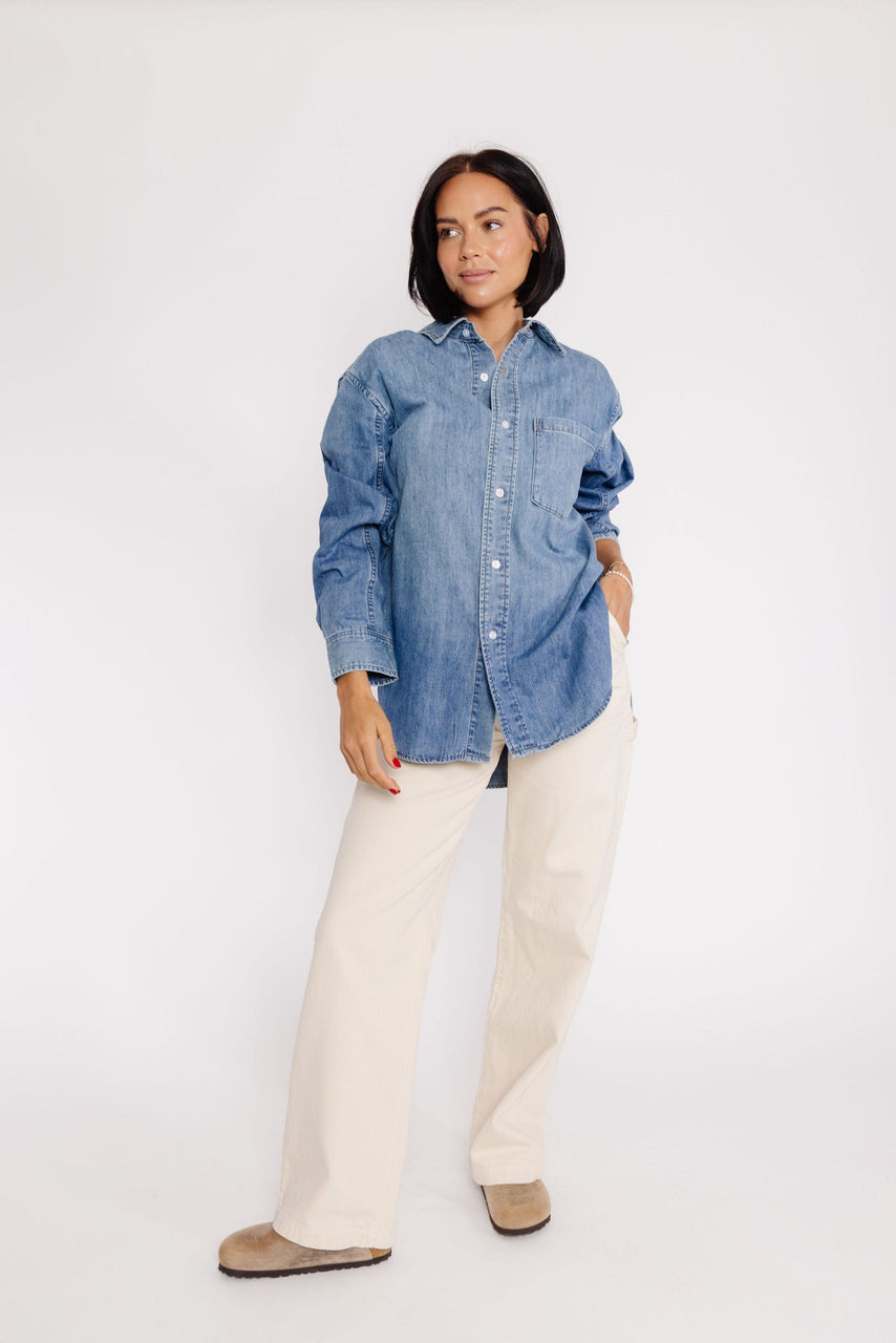 Agoura HIlls Shirt in Washed Denim