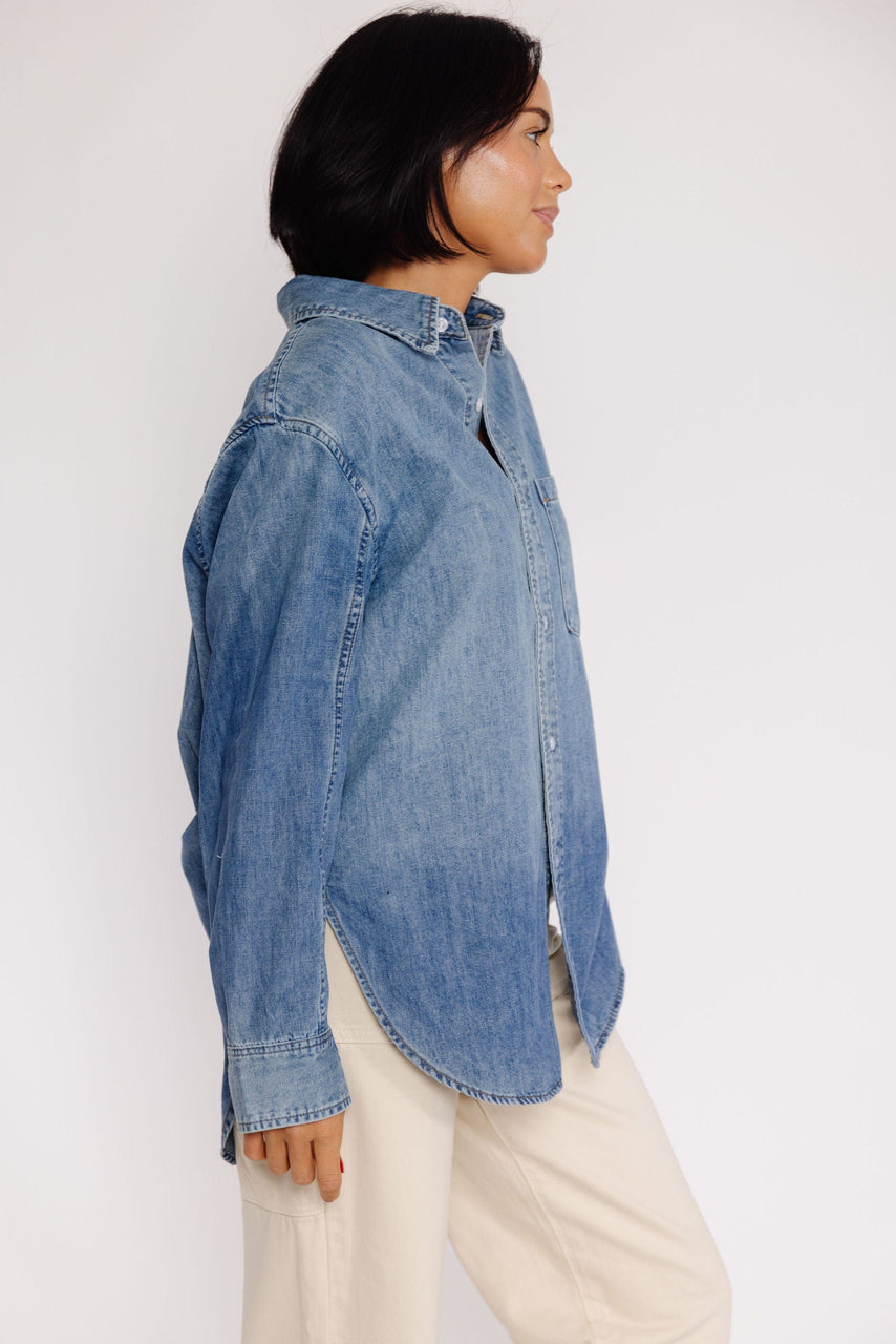 Agoura HIlls Shirt in Washed Denim