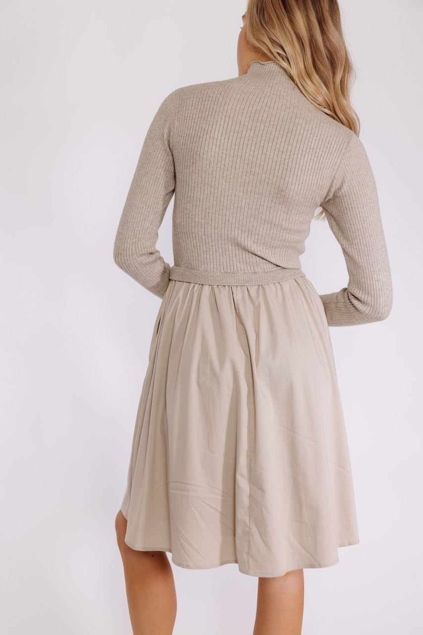 Aurelia Sweater Dress in Ecru