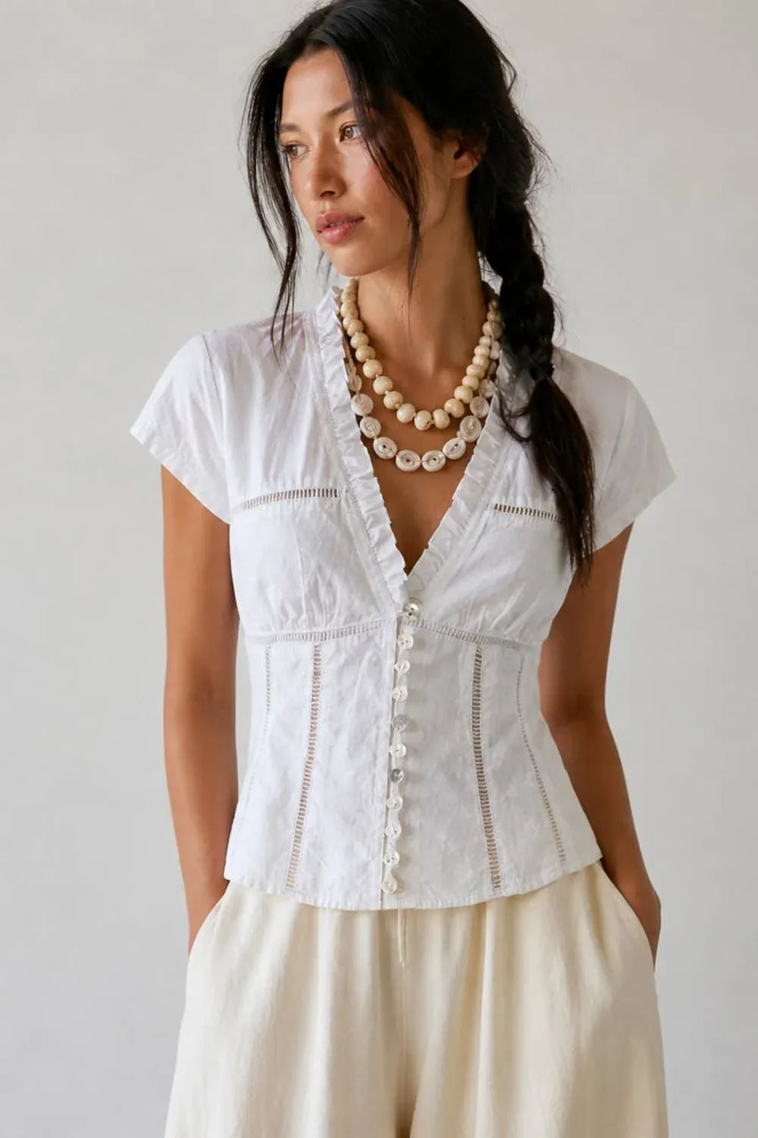 Ayda Blouse in White