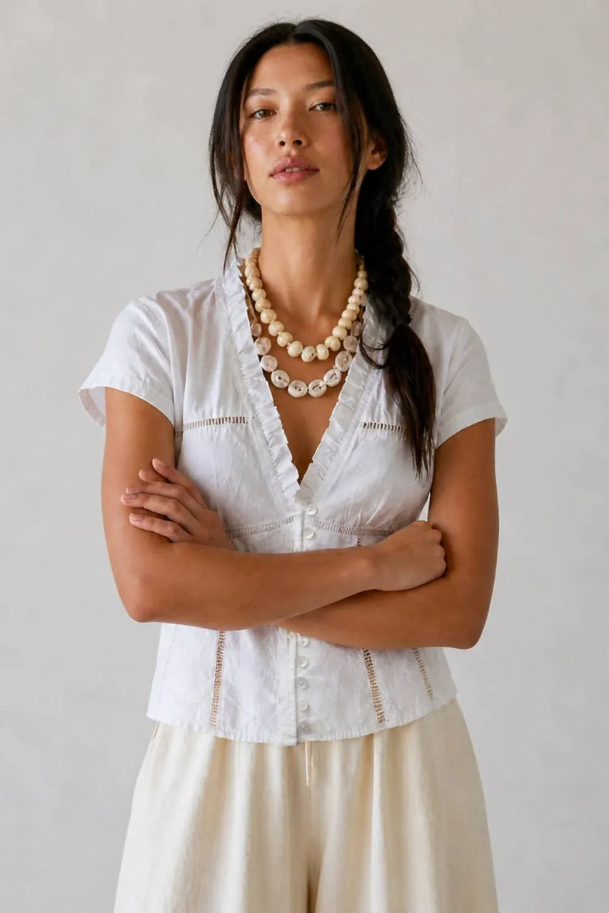 Ayda Blouse in White