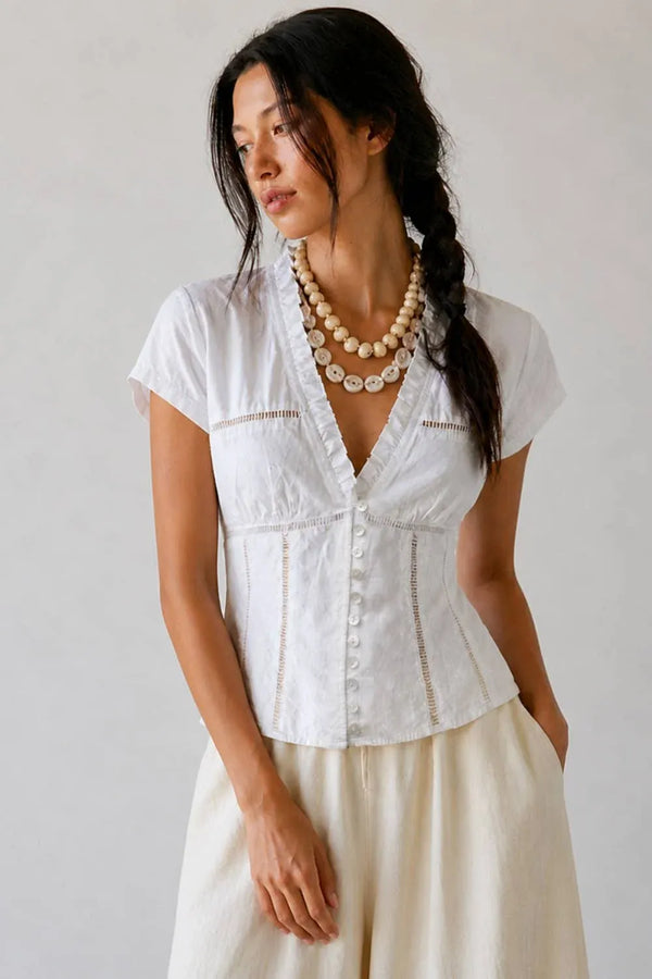 Ayda Blouse in White