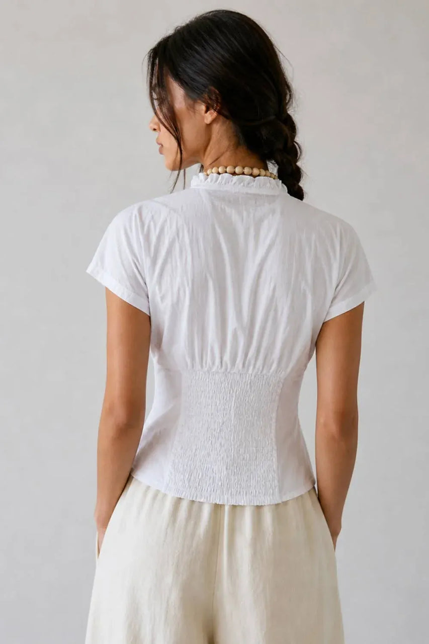Ayda Blouse in White