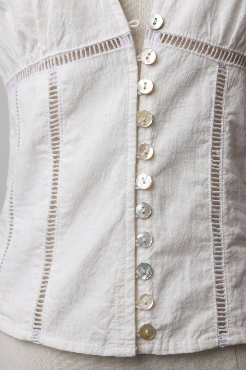 Ayda Blouse in White