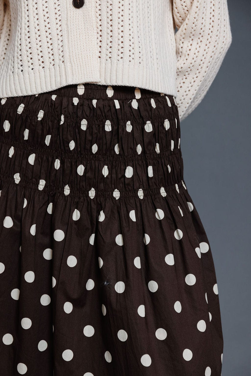 Raya Skirt in Brown/Cream