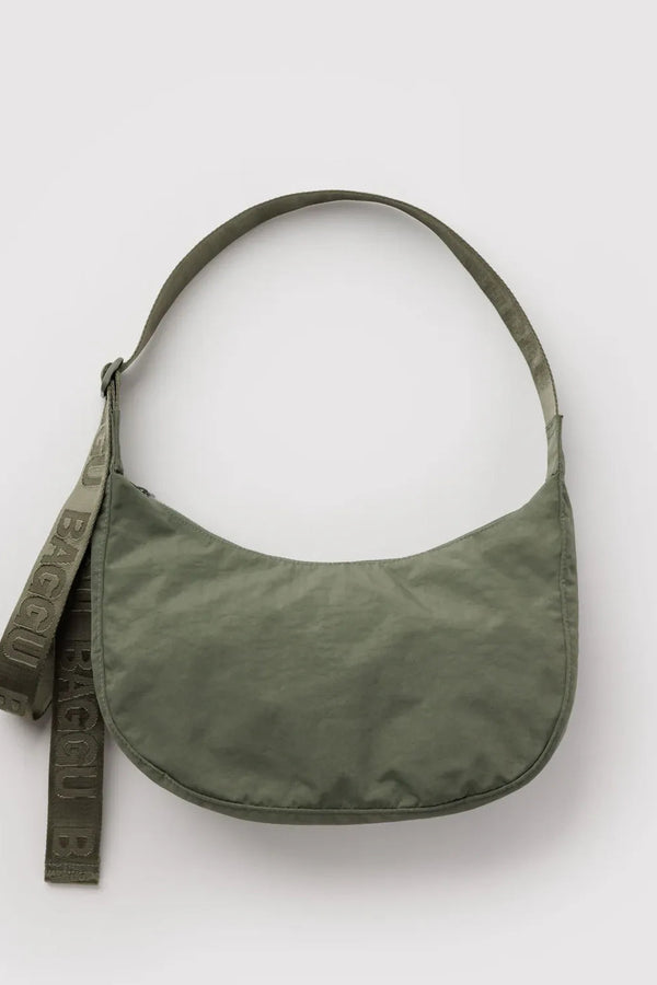 Baggu Medium Nylon Crescent Bag in Caper