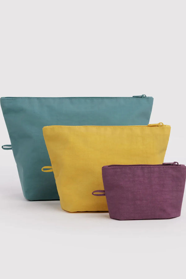 Baggu Go Pouch Set in Jewel Mix