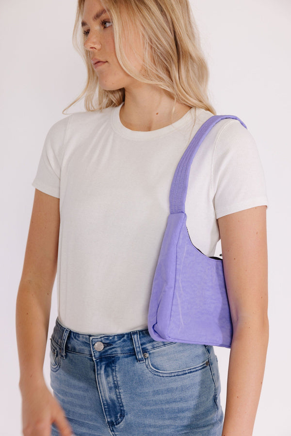 Baggu Mini Nylon Shoulder Bag in Bluebell
