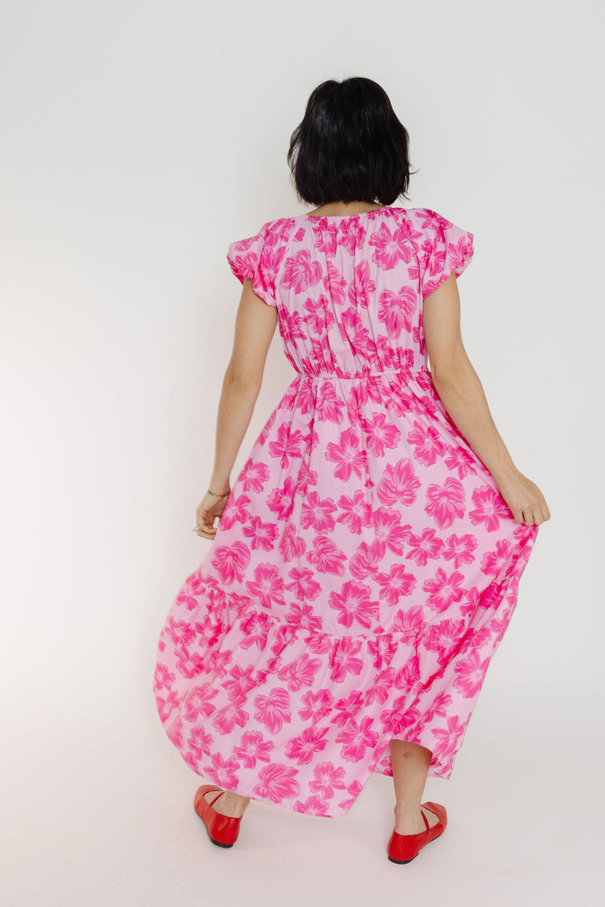 Bina Dress in Pink Multi