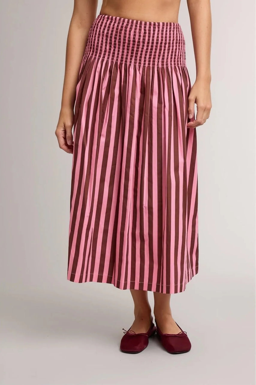 Bindi Skirt in Pink/Brown