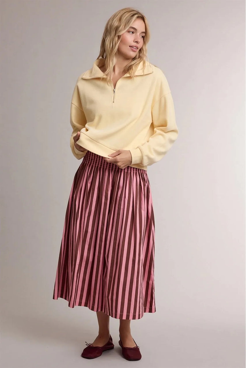 Bindi Skirt in Pink/Brown