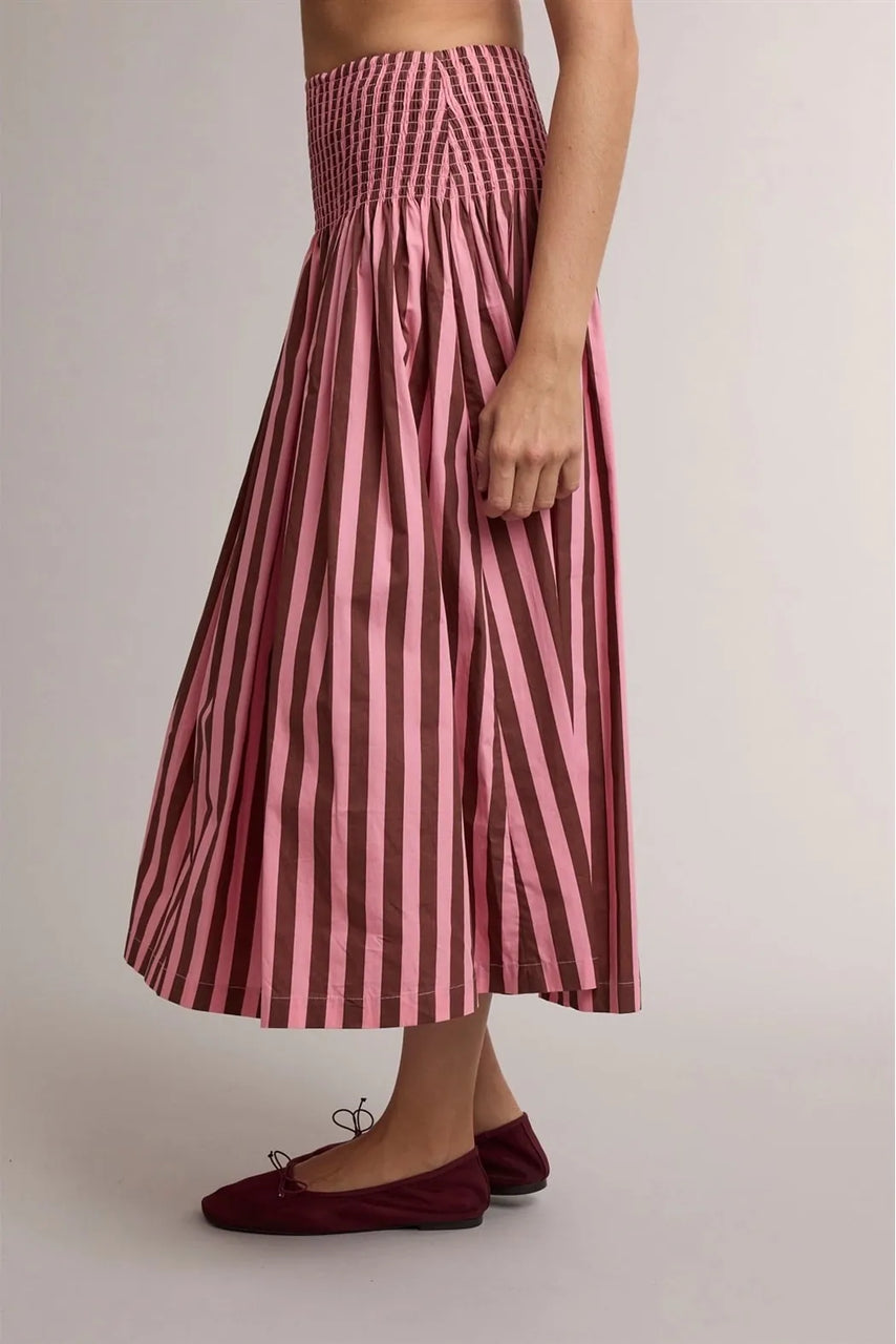Bindi Skirt in Pink/Brown