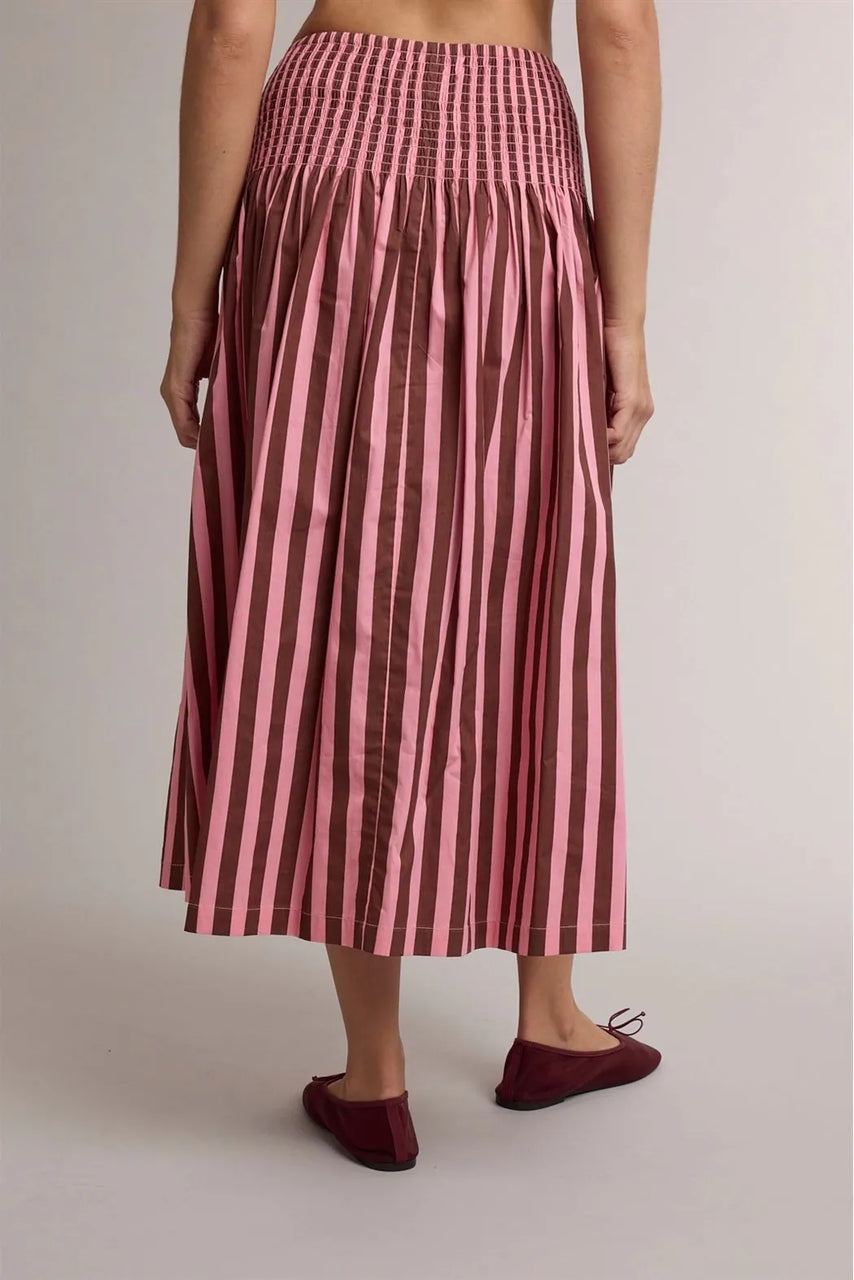 Bindi Skirt in Pink/Brown