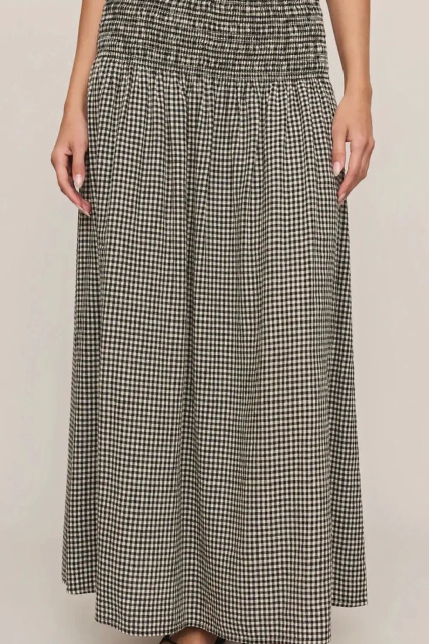 Brooke Skirt in Black Gingham