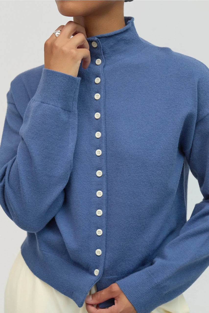Brooks Cardigan in Ocean Blue