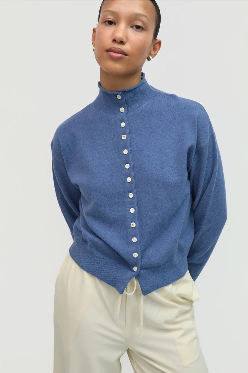 Brooks Cardigan in Ocean Blue